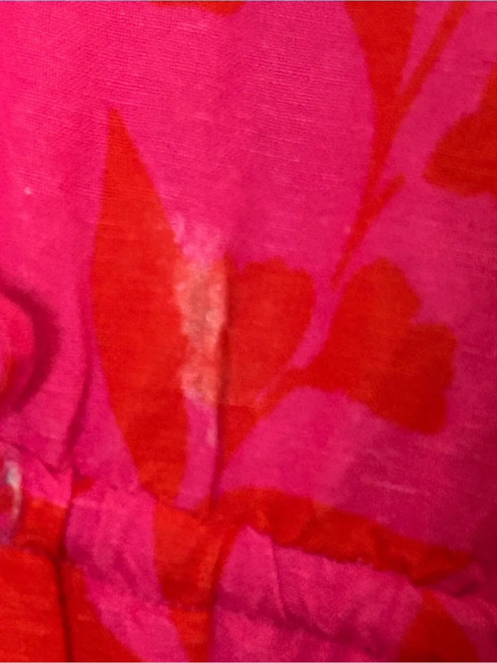 kate Spade x Target Classic Rose Linen Long Sleeve Maxi Dress Pink/Red Sz XL.
